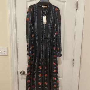 New TORY BURCH printed long sleeve dress